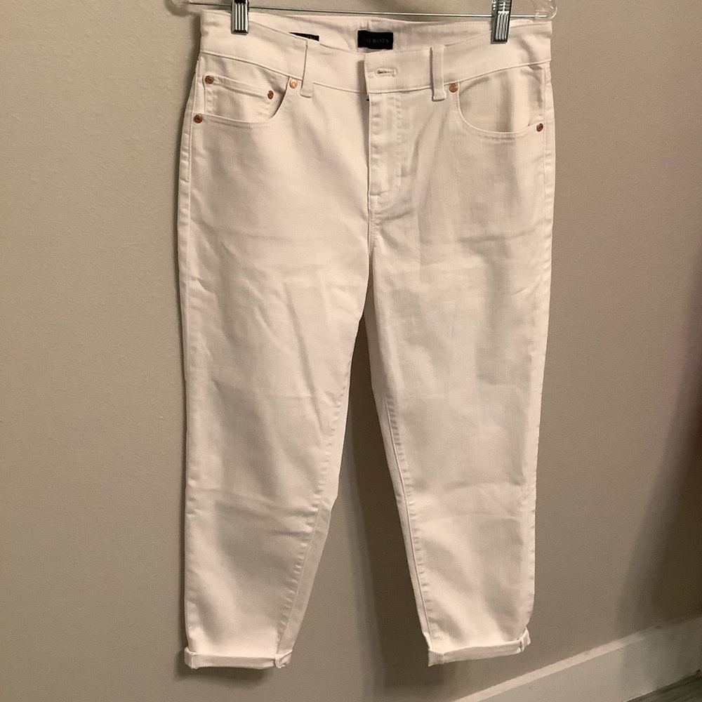 Talbots Straight Leg Jeans in White